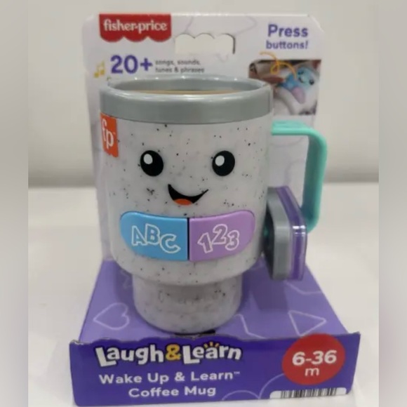 Fisher-Price Laugh & Learn Kaffeetasse – Lernspielzeug Mit Lichtern & Musik, Für Babys 6-36 Monate